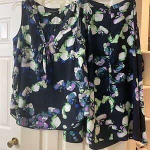 Banana Republic Black A-Line Skirt Set Knee-Length